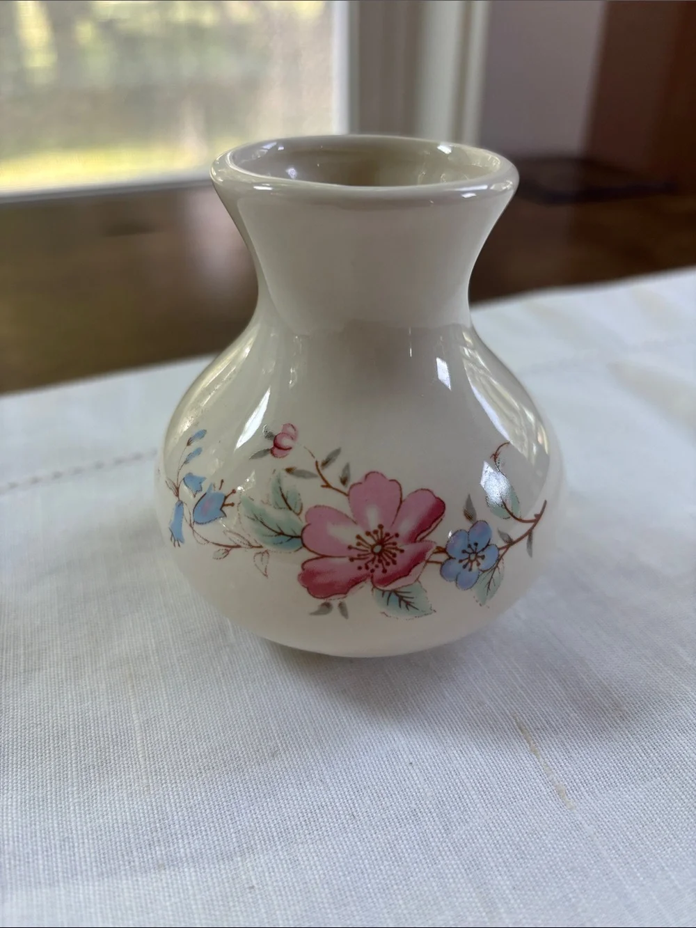 Vintage St Michael Marks & Spencer Minature Bud Vase England Transferware